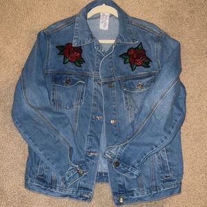 Jean Jacket M/L with Rose Detail